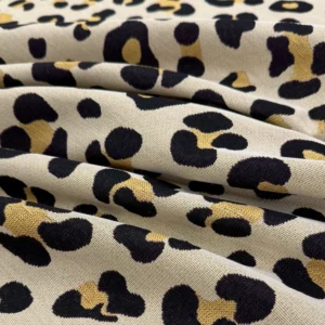 Cotton Blend Woven Tapestry - Leopard Print