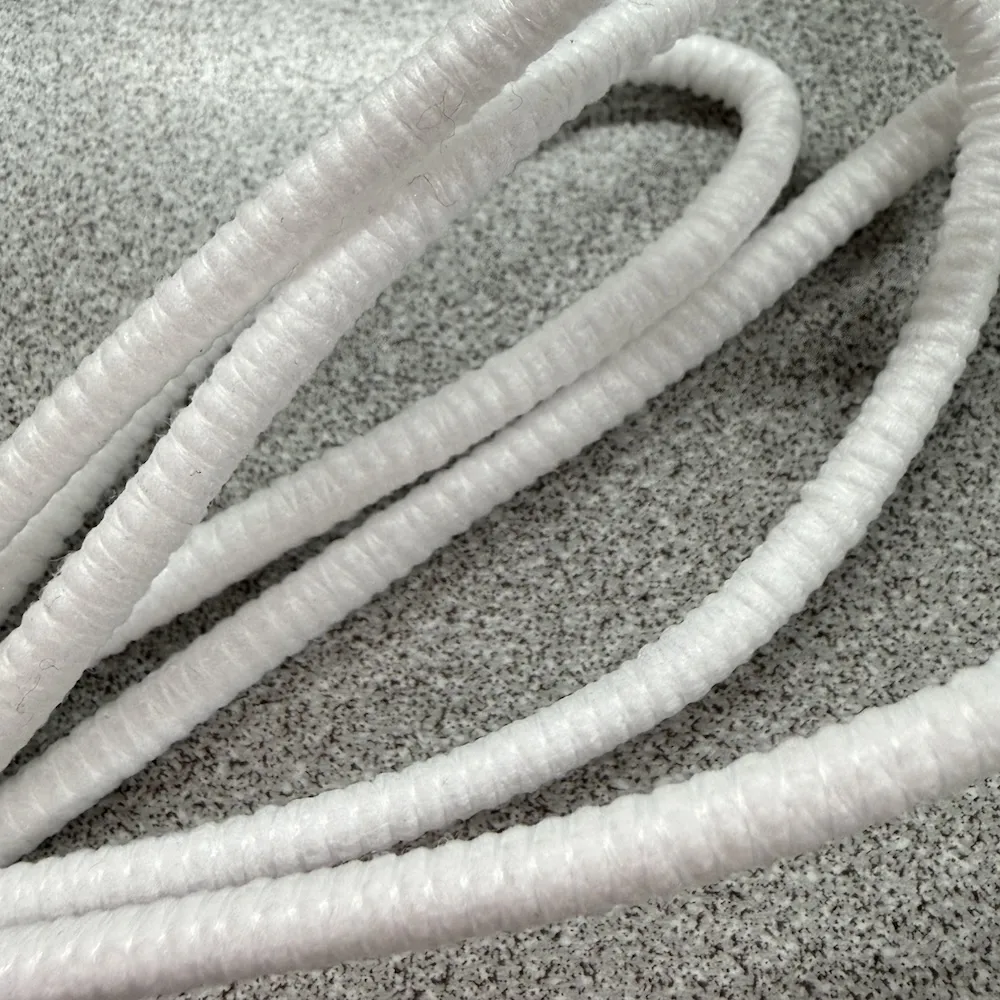 Washable Non Woven Piping Cord - White - 6mm - Image 2