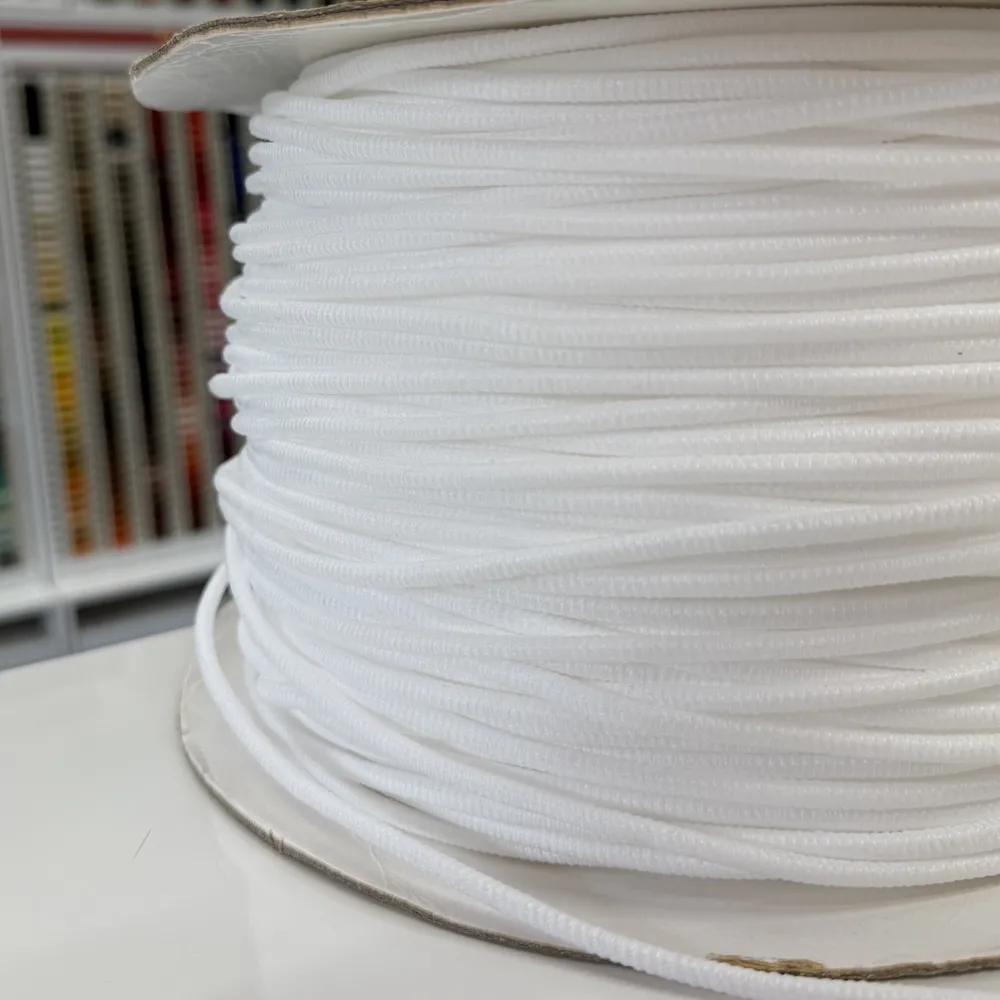 Washable Non Woven Piping Cord - White - 6mm - Image 3