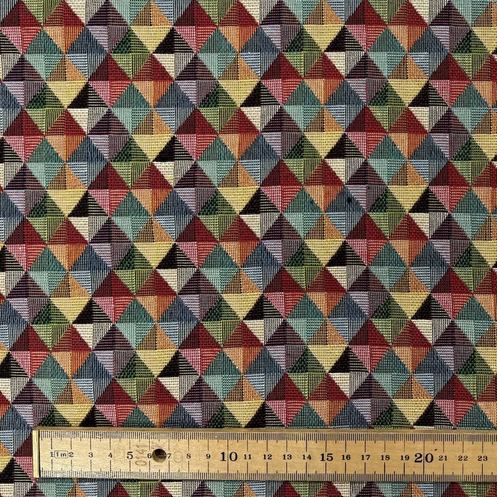 Cotton Blend Woven Tapestry - Triangles - Image 4
