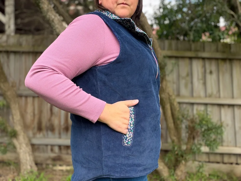 Waves & Wild Hygge Gilet/Vest PDF Pattern - Adult - Image 3