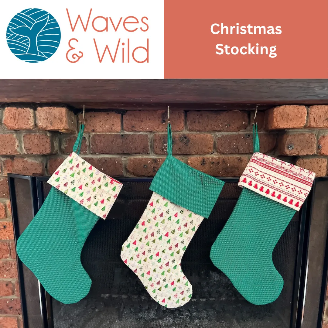 Waves & Wild Christmas Stocking PDF Pattern
