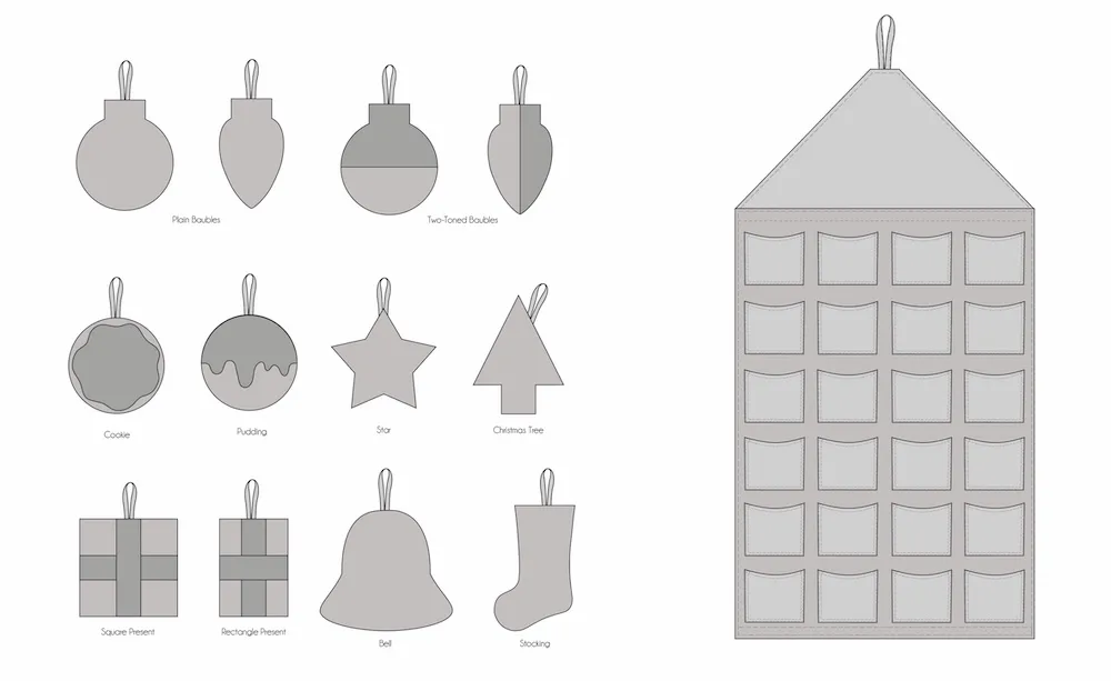 Waves & Wild Advent Calendar & Christmas Decorations PDF Pattern - Image 10