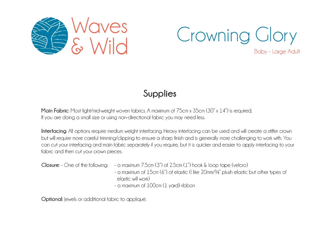 Waves & Wild Crowning Glory PDF Pattern - Image 9
