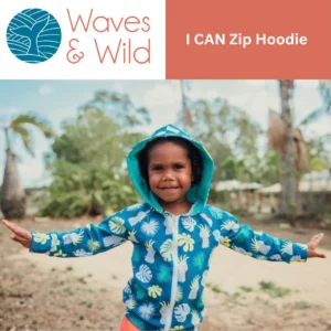 Waves & Wild I CAN Zip Hoodie PDF Pattern - Child