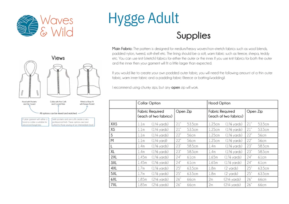 Waves & Wild Hygge Gilet/Vest PDF Pattern - Adult - Image 8