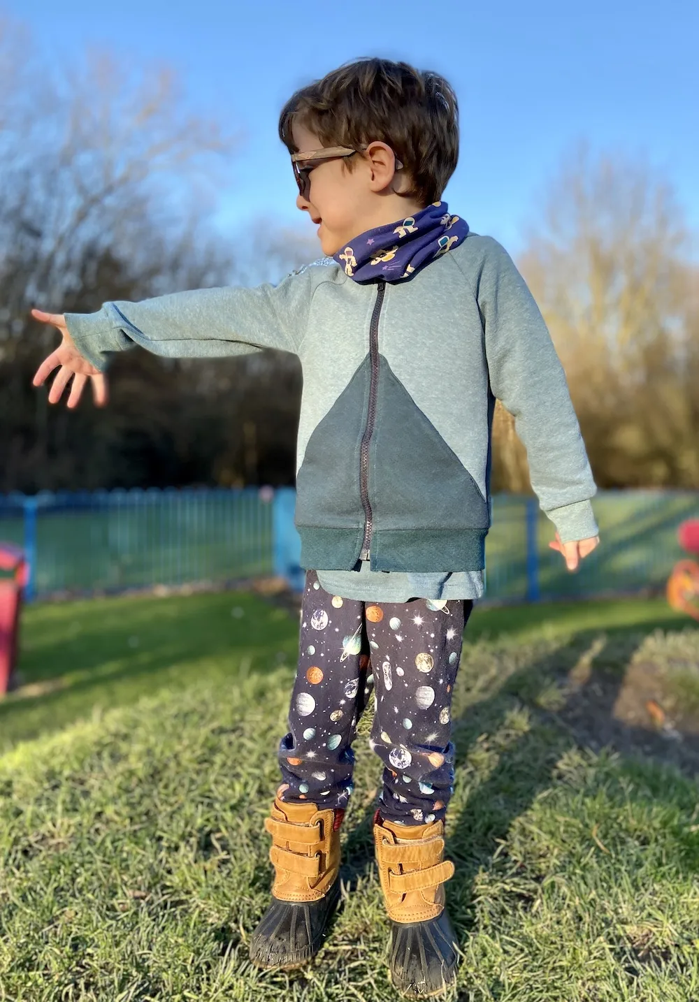 Waves & Wild I CAN Zip Hoodie PDF Pattern - Child - Image 4