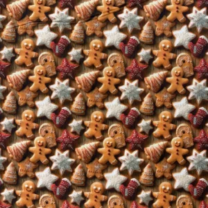 Little Johnny Festive 100% Cotton - Gingerbread Men